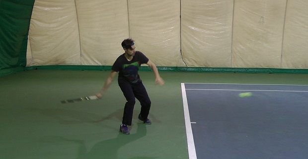 stroke-adjusting working on tennis strokes