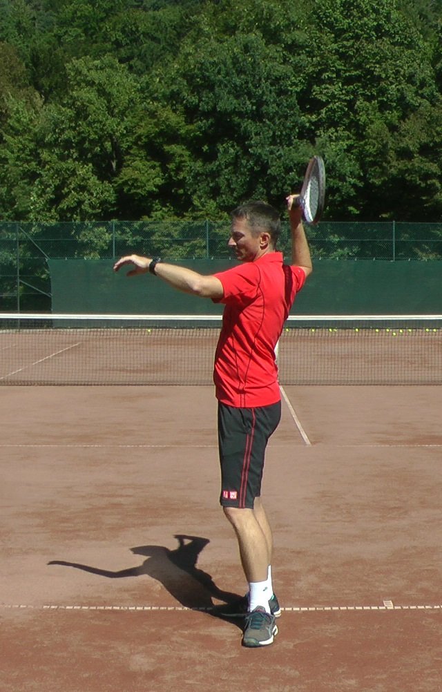 tennis serve drill