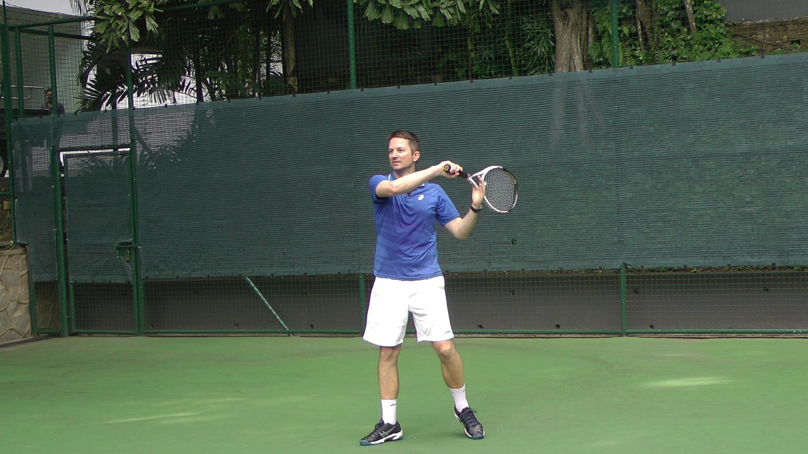 tennis forehand followthrough