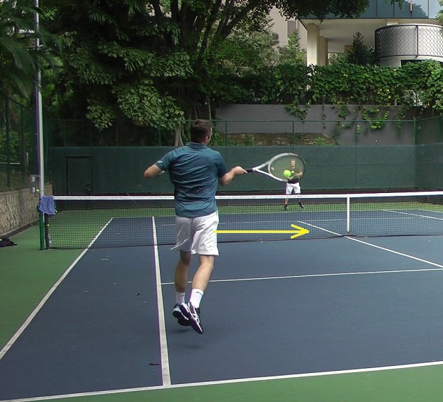 return-spacing spacing to the ball