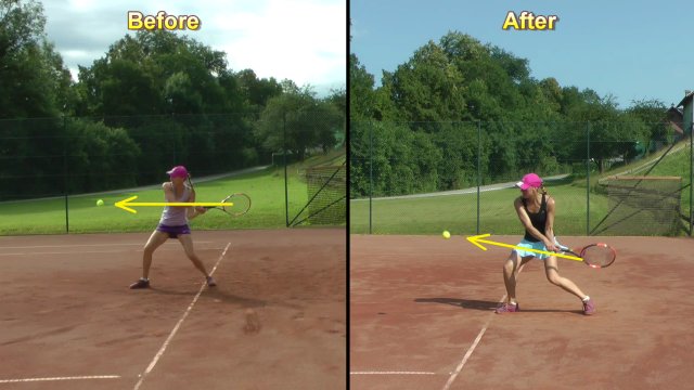 improved two-handed backhand technique