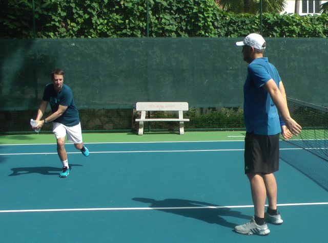 open stance drill by catching