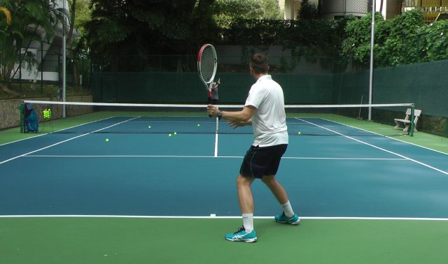 focus on tennis technique