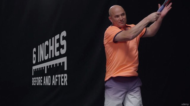 Andre Agassi forehand follow-through