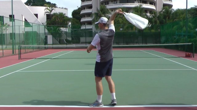 tennis serve swing drill
