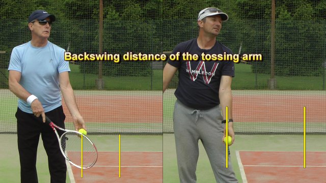 serve toss backswing