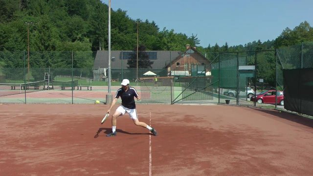 drop shot inside the baseline