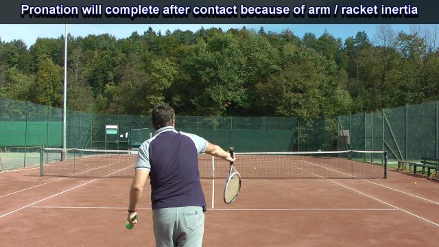 complete tennis serve pronation