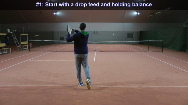 simple drill for tennis balance