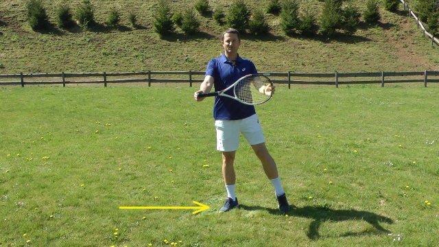 open-stable open stance right leg