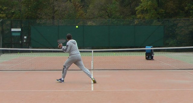cross court volley feed