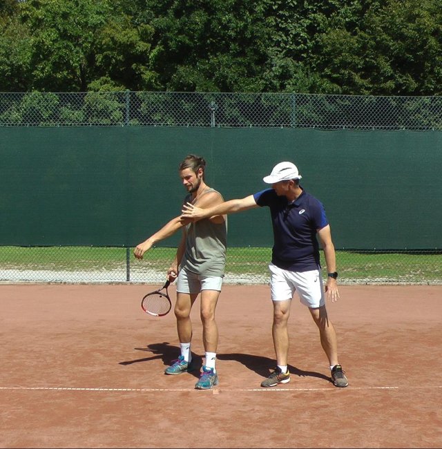 blocked forehand