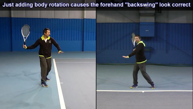 forehand backswing look