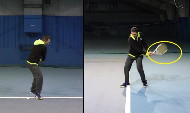 two-handed backhand loop