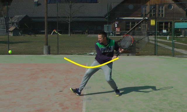one-handed backhand weight transfer