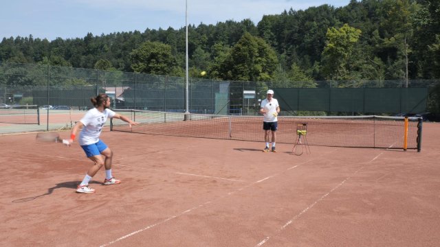 drive volley topspin