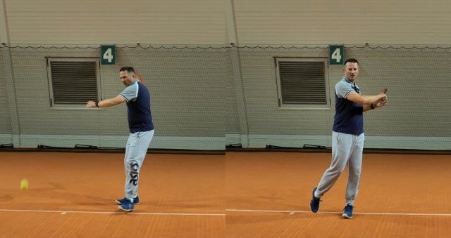 forehand shoulder turn