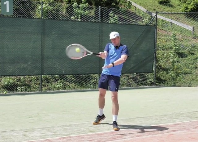 hitting forehand late