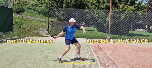 transition into neutral stance forehand