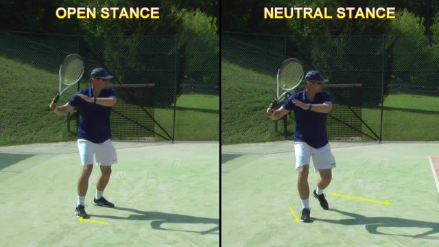 from open to neutral forehand transition