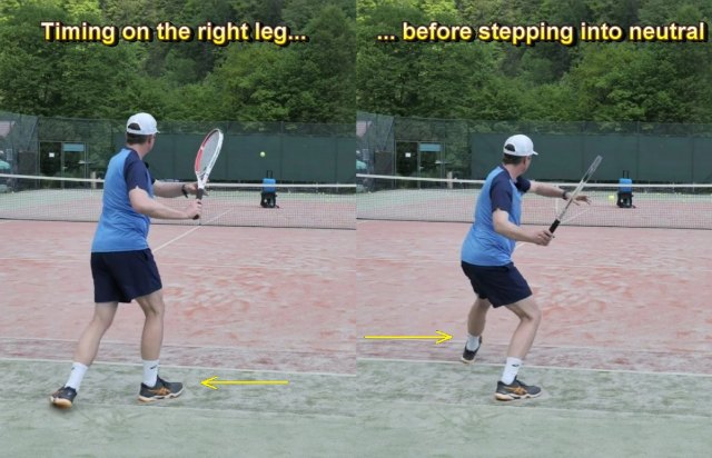 well timed neutral stance forehand