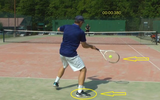 early-setup setting up early for a tennis stroke