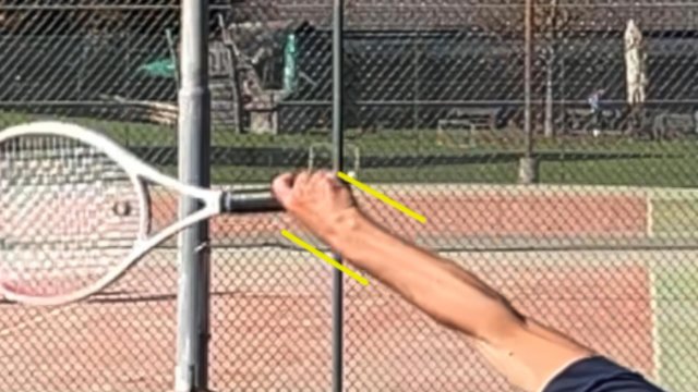 wrist position from left view