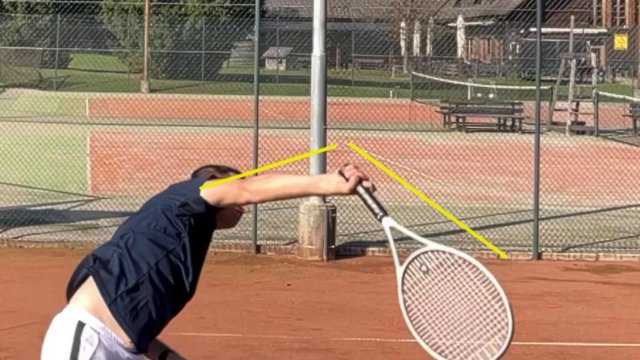 tennis serve in slow motion