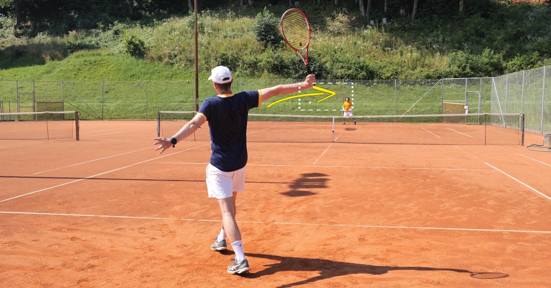 how to aim in tennis