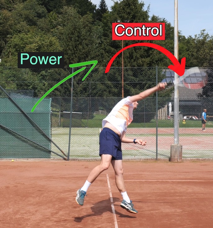 serve holding back power