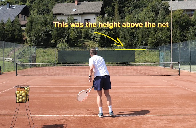 aiming the serve