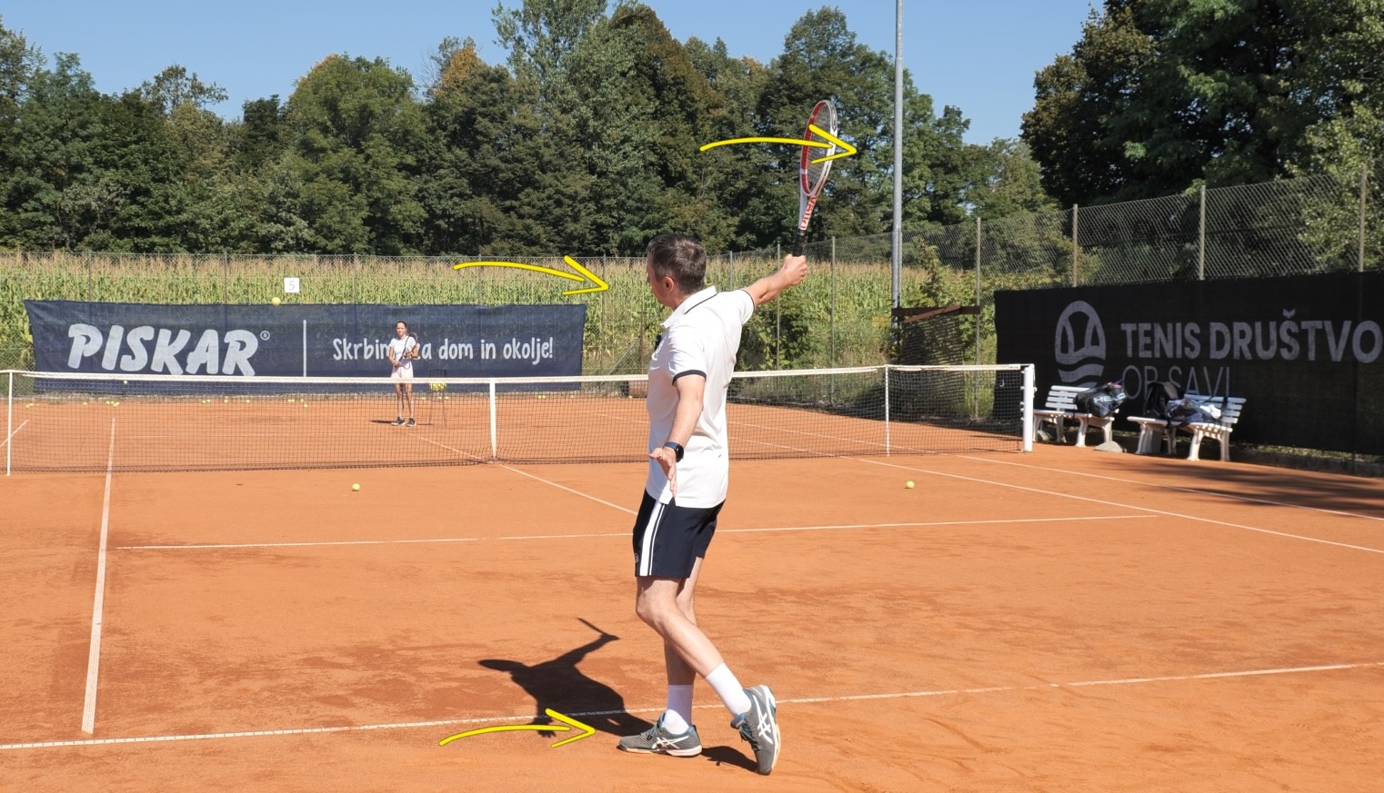 calming down in tennis