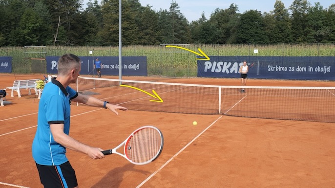 see the ball in focus twice