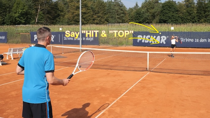 call out hit and top