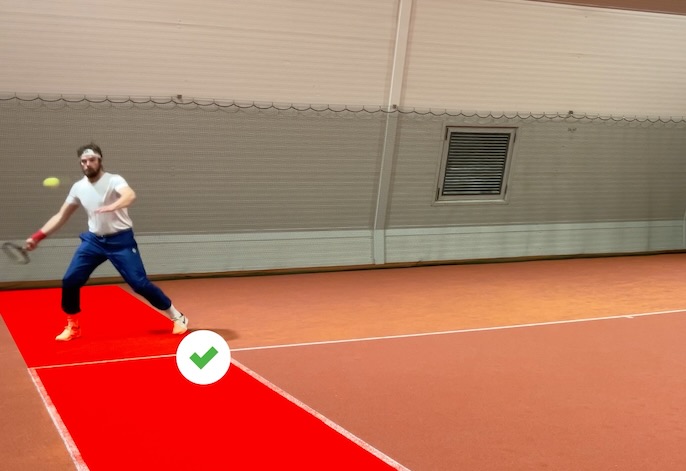 deuce-return return of serve deuce side