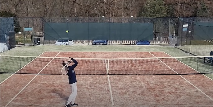 drill to improve kick serve to the t, from servive line
