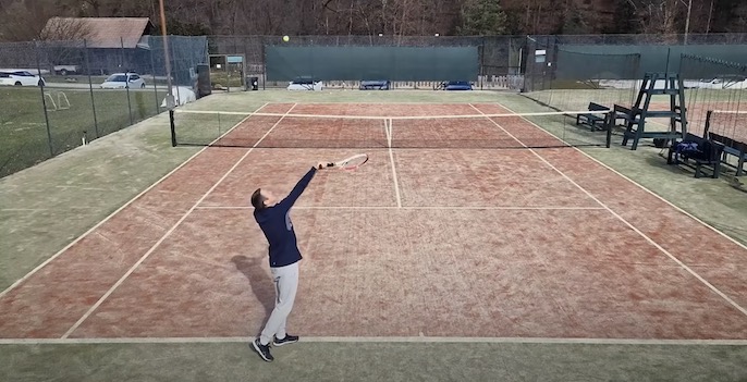 drill to improvekick serve to t, from baseline