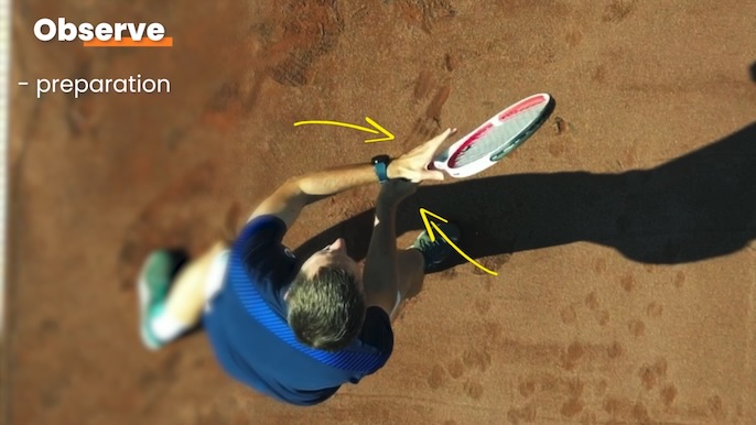 forehand volley preparation