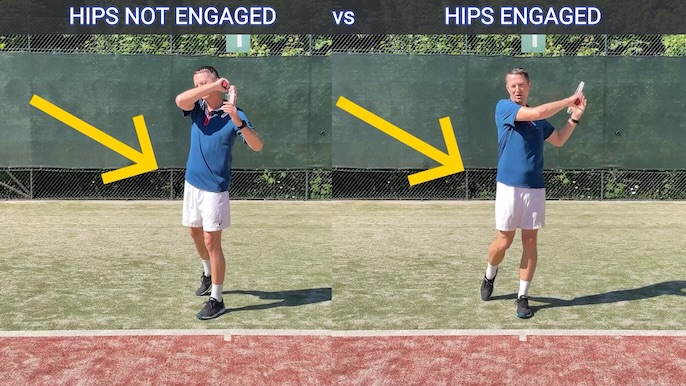 forehand and hip rotation