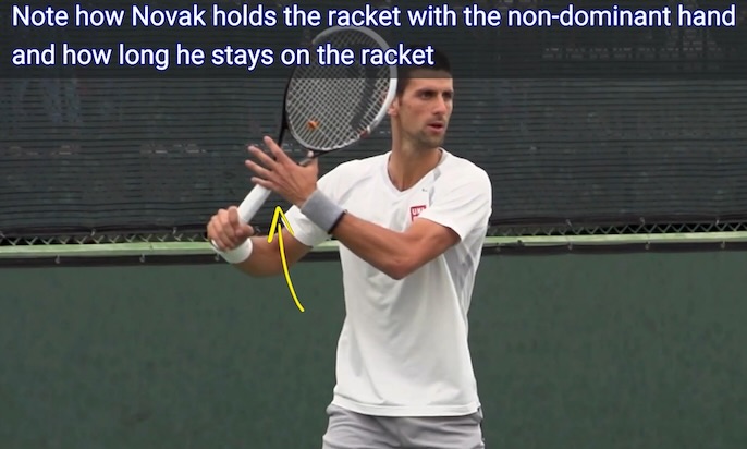 novak djokovic forehand preparation
