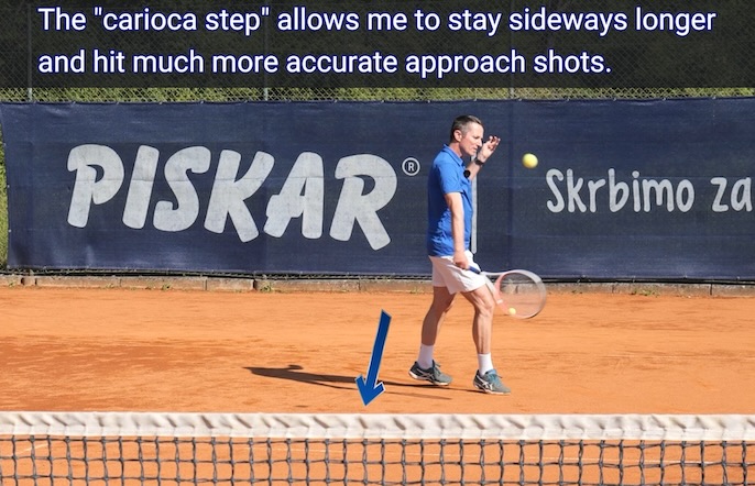 carioca-step carioca step on the backhand