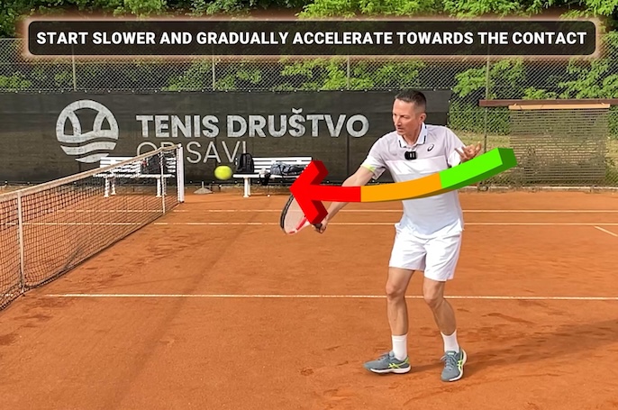 backhand volley power