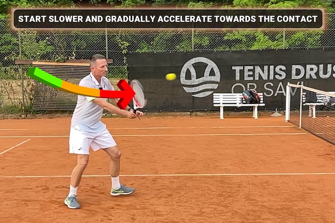 forehand volley power