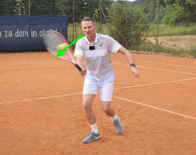 watching the ball well on the volley